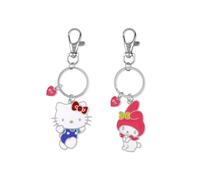KIDS EUROSWAN Hello Kitty Girls Metal BFF 2 Pcs Keychain Set