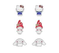 KIDS EUROSWAN Hello Kitty Girls Mix-and-Match Assorted Stud Earring Set