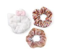 KIDS EUROSWAN Hello Kitty Girls White, Orange, Multicolour 3Pcs Elastic Hair Ties Scrunchie Set