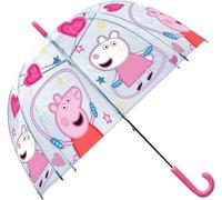 Kids Euroswan PP17100 Umbrella Transparent Bell 19 Inch Peppa Manual Multi-Coloured