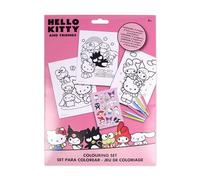 KIDS EUROSWAN, S.L. Colouring Set with Stickers – Hello Kitty and Friends