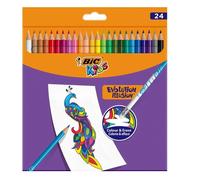 Bic Kids Evolution Illusion Erasable Colored Pencils - Pack of 24