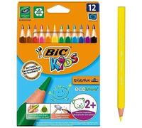 Kids Evolution Triangle Eco Colored Pencils 12 Colors Top