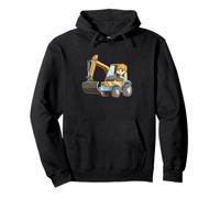 Kids Excavator Cute Construction Digger Machine Pullover Hoodie