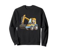 Kids Excavator Cute Construction Digger Machine Sweatshirt
