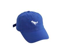 Kids Excavator Dinosaur Baseball Cap - Adjustable Children's Denim Sun Hat with Embroidery for Boys Girls Age 2-8, Vintage Style (A3-Blue)