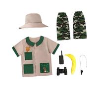 Kids Explorer Costume Set Adventure Gear for Outdoor Events Gift, XL