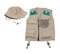 Kids Explorers Kits With Safaris Vest Hat For 4-6 Years Old Boy Girl Kid Safaris Costumes STEM Outdoor Explorers Kits
