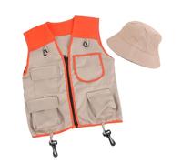 Kids Explorers Kits With Safaris Vest Hat For 4-6 Years Old Boy Girl Kid Safaris Costumes STEM Outdoor Explorers Kits Kids Vest And Hat Costume
