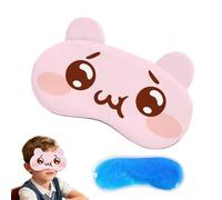 Kids Eye, Sleeping Blindfold, Light Blocking Cover with Ice Gel Insert, Night Accessory with Cartoon Design, Sleep Aid Enhancer, Eye Cover Ideal for Home Travel Airplane Nap Relaxation Rest