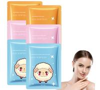 Kids Face Masks 6 PCS Face Masks for Kids for Girls Women Kids Face Masks for Girls Moisturizing Whitening Hydrating Fun Animal Printed Sheet Face Masks Fruit Designs Kids Face Mask for All Skin Types