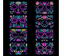 Kids Face Stickers Glow in the Night Temporary Decals Party Makeup
