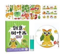 Kids Fall Craft Kit - 9.84x7.09 Inch Handmade Leaf Project Set for Creativity, Fun Educational Activity with Safe Materials, Autumn Crafting Supplies for Toddler Teens Girls Boys Children
