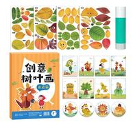 Kids Fall Craft Kit - Handmade Nature Leaf Kit for Children, Autumn Crafting Project Set, Creative Art Supplies for Teens, Girls, Boys, Home, School, Classroom, 9.84x7.09 Inches