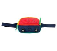 Kids Fanny Pack Boys Crossbody Bag Kids, Small Waist Pack Boys Fanny Pack, Fanny Packs Bulk Toddler Fanny Pack, Red, School Bus
