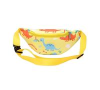 Kids Fanny Pack, Cute Dinosaur Kids Bum Bag Bumbag Waist Pack Cartoon Hipsack Belt Bag Small Belt Bum Bag Crossbody Purse Waist Pouch for Toddler Girls Boys Running Hiking Travel Sports(Yellow)