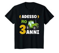 Kids Farmer Tractor Gift for Children Now I am 3 Years Old T-Shirt