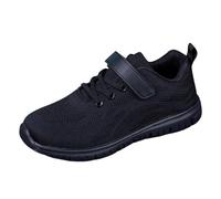 Kid's Fashion Glitter Sneakers Athletic Walking Sparkly Princess Shoes Casual Lightweight Breathable Sports Non-Slip Quick Dry Little Kid/Big Kid Black