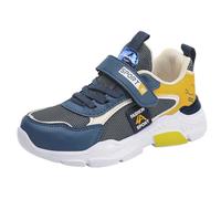Kid's Fashion Glitter Sneakers Bling Shiny Sequins Sports Athletic Shoes Toddlers Home Breathable Boys' Handsome Tennis School Trainers Yellow
