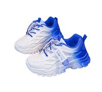 Kid's Fashion Glitter Sneakers Comfortable Girl's Cute Sportschuhe Athletic Shoes Light Up Trainers Non-Slip Quick Dry Walking Little Kid/Big Kid Blue
