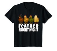 Kids Feather Fright Night Funny Chicken Halloween Family Matching T-Shirt