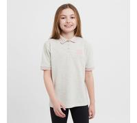Kids' Ffion Short Sleeved Polo Shirt, Grey 3-4Y
