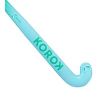 Kids Fibreglass Mid Bow Field Hockey Stick Fh500 - Turquoise/green