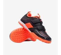 Kids' Field Hockey Rip-tab Shoes Stealth 1.0 - Black/orange
