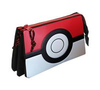 Pokémon - Triple Pencil Case, 5 Compartments, School Supplies, Case, Pokeball, White and Red, Official Product (CyP Brands)