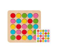 Kids Fine Motor Skill Toy Learning Color Sorting Wood Board Math Learning Preschool Educational 3+ Years Old