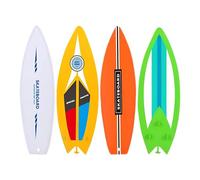 Kids Finger Surf Boards - 4pcs Mini Surfboard Toy Set | Compact Fingertip Movement Toy for Finger Skaters, Surfers, Snowboarders, and Board Game Fun