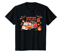 Kids Fire Brigade Birthday Tatütata Ich bin Schon Groß [German Language T-Shirt