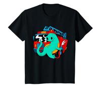 Kids Firefighter Dinosaur Fireman Dino Fire Engine Truck Kid's T-Shirt