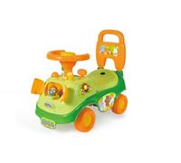 Kids First Ride-On Car - Push Along Musical Walker, Toddler Trike with Storage Box, Infant Buggy Toy for Boys & Girls, Colorful Baby Steps Toy (Football Bear Green)