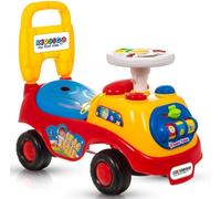 Kids First Ride-On Car - Push Along Musical Walker, Toddler Trike with Storage Box, Infant Buggy Toy for Boys & Girls, Colorful Baby Steps Toy (Red)