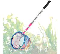 Kids Fishing Net, Toddler Catching Tool, Telescopic Outdoor Toy, 170cm, Non-Slip Grip Handle, Heavy-Duty Mesh Netting, for Camping, Swimming, Summer Play, Butterfly Hunt