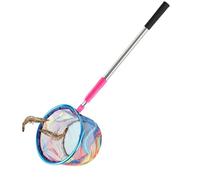 Kids Fishing Nets - 170cm Retractable Landing Net, Aluminum Rod Handle Fishing Nets | Non-Slip Handle Heavy-Duty Skimmer Toys For Catching Butterfly Outdoor Summer Game Camping Carbon Fiber Ne
