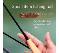 Kids Fishing Rod Set UltraLight Mini Telescopic Pole from 1 2m to 2 1m Carbon Fiber Fishing Rod Suitable for Beginners (D)