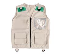 Kids Fishing Vest - 21.65 Inch Adventure Vest | Explorer Outfit, Cargo Gilet Lightweight Practical Design For Nature Exploration Role Play Games Fishing Hiking Camping Trekking