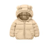 Kids Fleece Coat Hooded Jackets Long Puffer Coat Padded Windproof Down Coats with Hood Teens Thicken Bodywarmer Parka Peacoat Drawstring Waist School Outfits Outerwear for Cold Weather