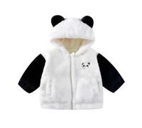 Kids Fleece Coat Hooded Jackets Padded Parka Jacket Unisex Warm Waterproof Jackets Waterproof & Insulated Snow Coat Windproof Puffer Coats Hoody Youths Showerproof School Outwear Age 1-8 Years