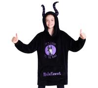 Kids Fleece Hoodie Blanket - Black One Size