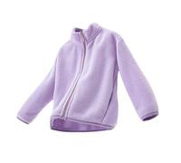 Kids Fleece Jackets Winter Faux Fur Coat Girls Boys Warm Sherpa Plush Coat Kids Zip Up Jackets Fall Winter Warm Outwear School Cold Weather Purple 1 Year