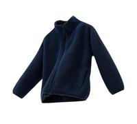 Kids Fleece Jackets Winter Faux Fur Coat Girls Boys Warm Sherpa Plush Coat Kids Zip Up Jackets Fall Winter Warm Outwear School Cold Weather Dark Blue 1 Year
