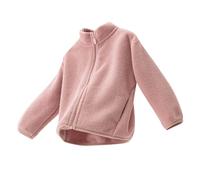 Kids Fleece Jackets Winter Faux Fur Coat Girls Boys Warm Sherpa Plush Coat Kids Zip Up Jackets Fall Winter Warm Outwear School Cold Weather Pink 1 Year