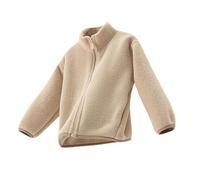 Kids Fleece Jackets Winter Faux Fur Coat Girls Boys Warm Sherpa Plush Coat Kids Zip Up Jackets Fall Winter Warm Outwear School Cold Weather Beige 1 Year
