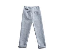 Kids Fleece Lined Winter Warm Leggings Thermal F r Fleece Lined Legging Soft High Waisted Leggings Thick Thermal Velvet Tights Yoga Pants Leggings UK for Girls Boys (GY2, 4-5 Years)