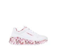 Kids Flex Splash Trainers White/Red/Pink