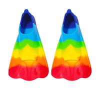 Kids Flippers, Bodyboard Palm Trees Training Silicone Rainbow Bodyboarding Palms | Frenzy Palm Trees for Kids, Short Comfortable Swimming Palms for Swimming, P