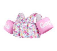 Kids Float Swim Vest with Non-Inflatable Armbands - Children's Wearable Adjustable Buoyancy Swimming Jackets, Soft and Elastic Fabric Swimming Floaties - Suitable for Ages 2-6 (15-30kg) Boys Girls
